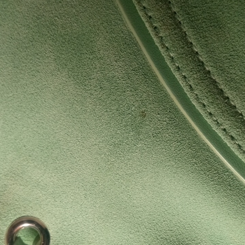 NWOT Mint Green Suede Shoulder Bag By Sergio Rossi - Picture 10 of 11
